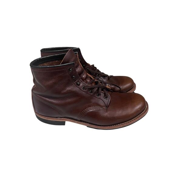 Red Wing 9422 Boots Mens 12D Brown Leather Work Boots USA Made Heritage main image 4